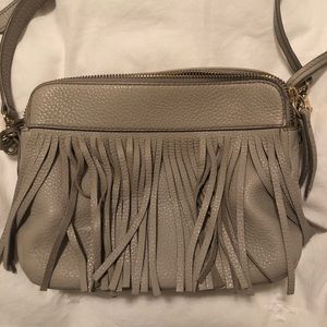 Grey Leather Fossil Purse